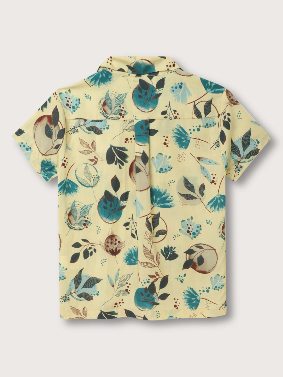 Blue Giraffe Kids Neo Lime Fashion Printed Regular Fit Shirt