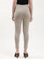 Elle Women Beige Checked Fitted Jegging