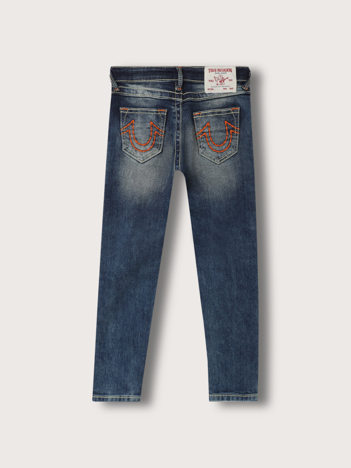 True Religion Boys Blue Solid Slim Fit Jeans