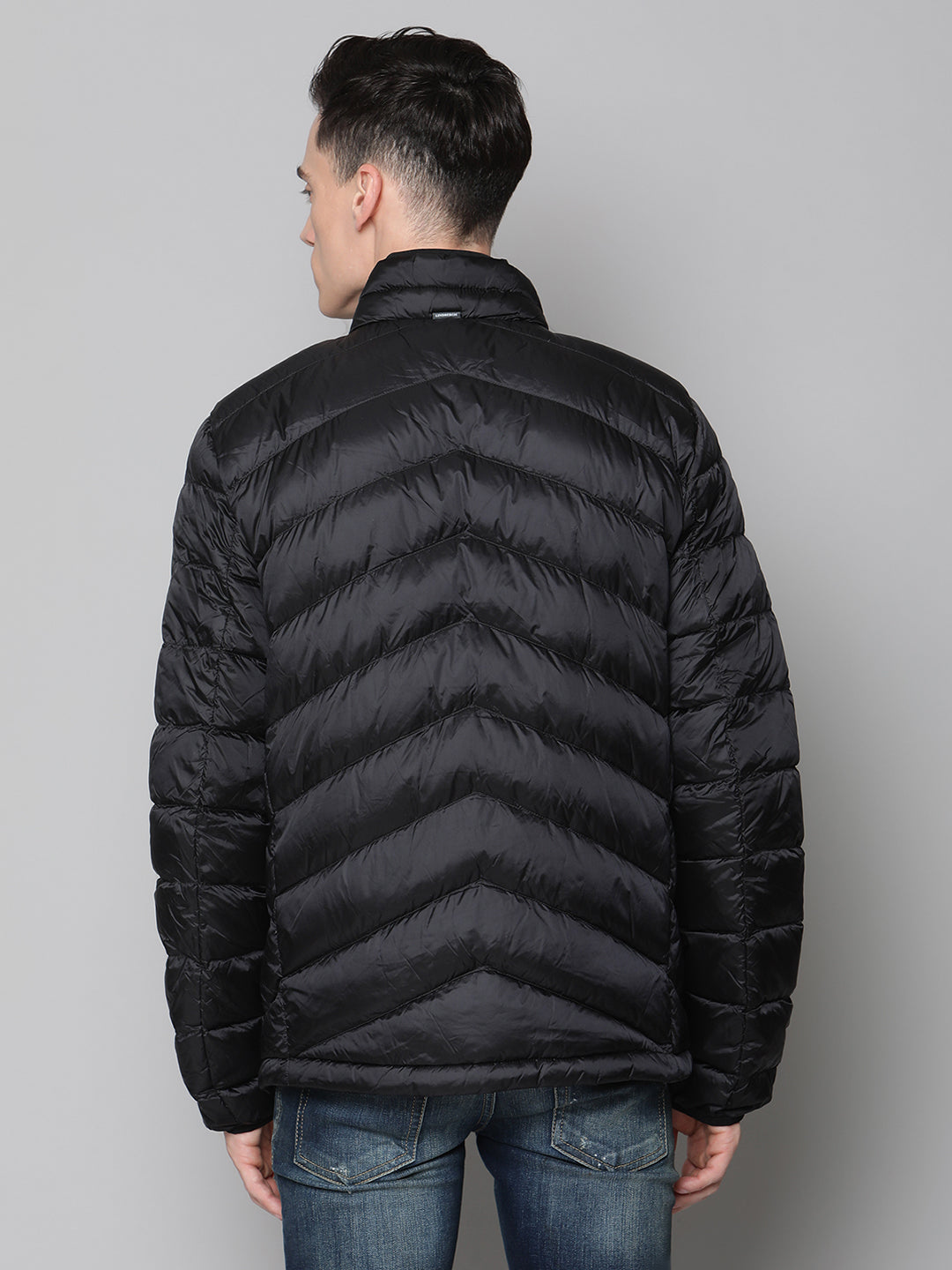 Lindbergh Men Black Solid Collar Jacket