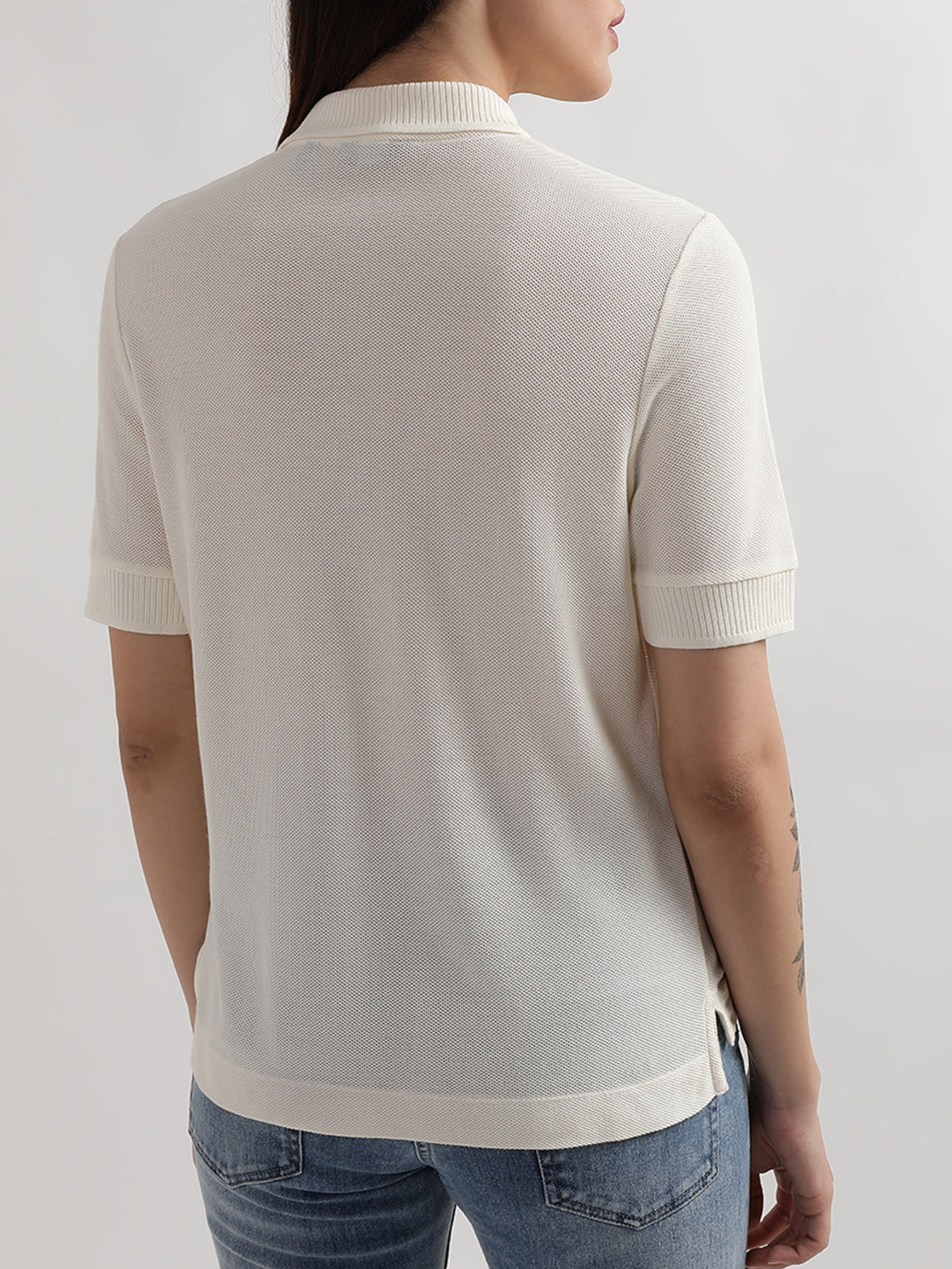 Gant Cream Preppy Relaxed Fit Polo T-Shirt