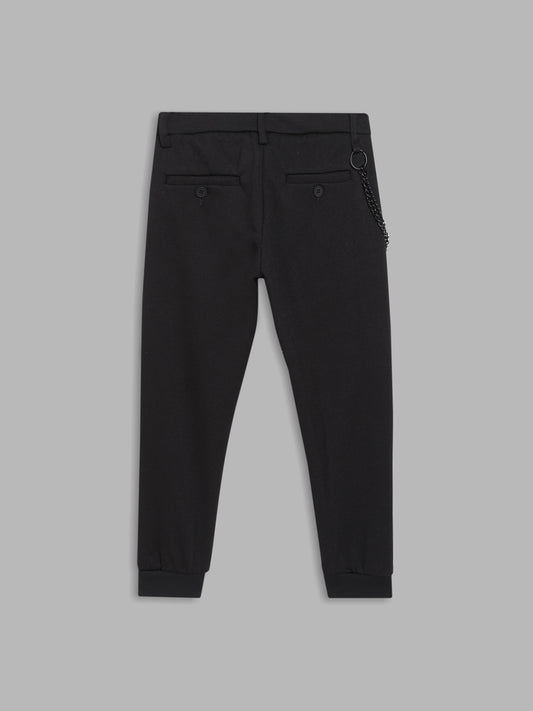 Antony Morato Boys Black Skinny Fit Joggers Trousers