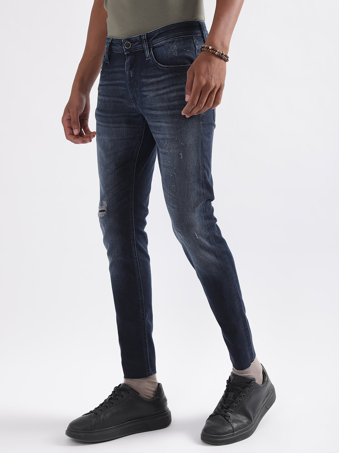 Antony Morato Men  Super Skinny Fit Low Distress Heavy Fade Jeans