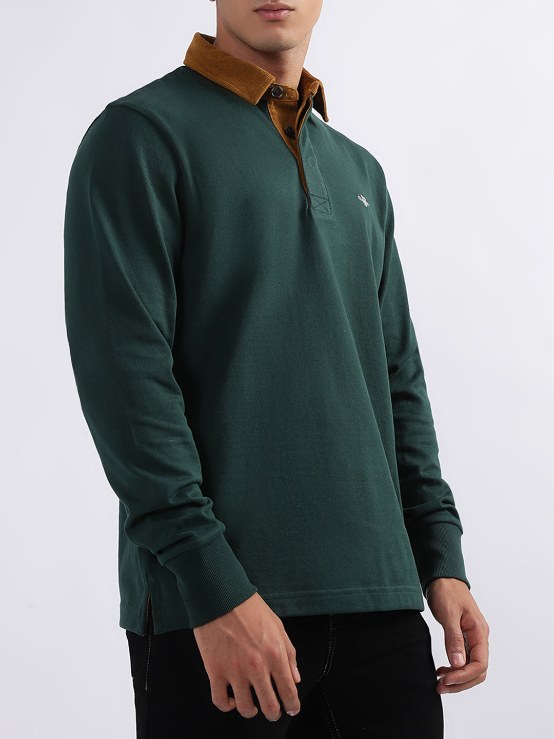 Gant Men Green Solid Polo TShirt