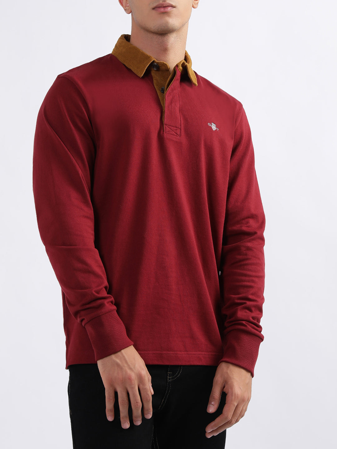 Gant Men Red Solid Polo TShirt