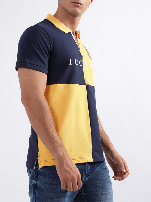 Iconic Navy Logo Regular Fit Polo T-Shirt