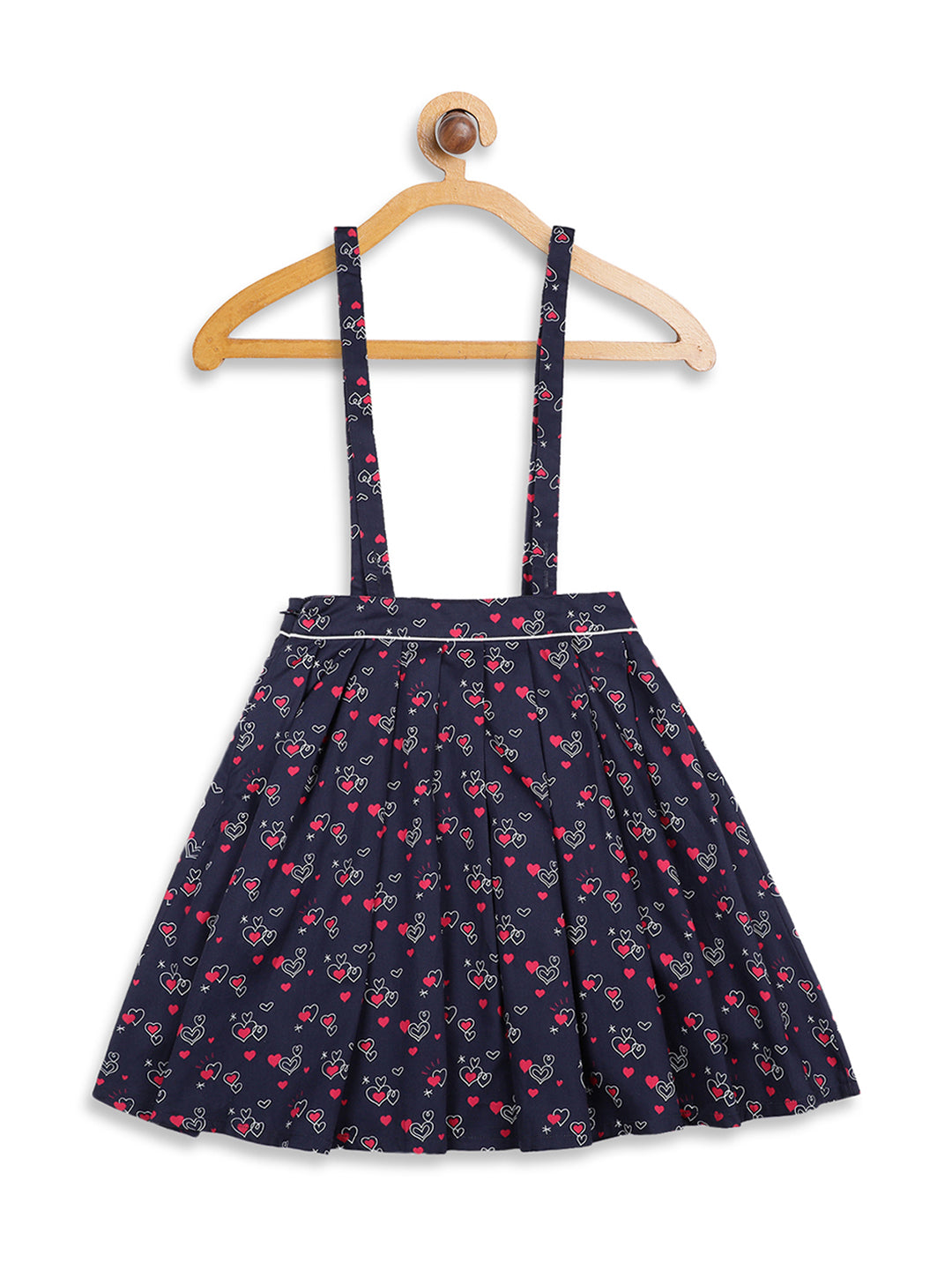 Elle Kids Girls Navy Printed Regular Fit Skirt
