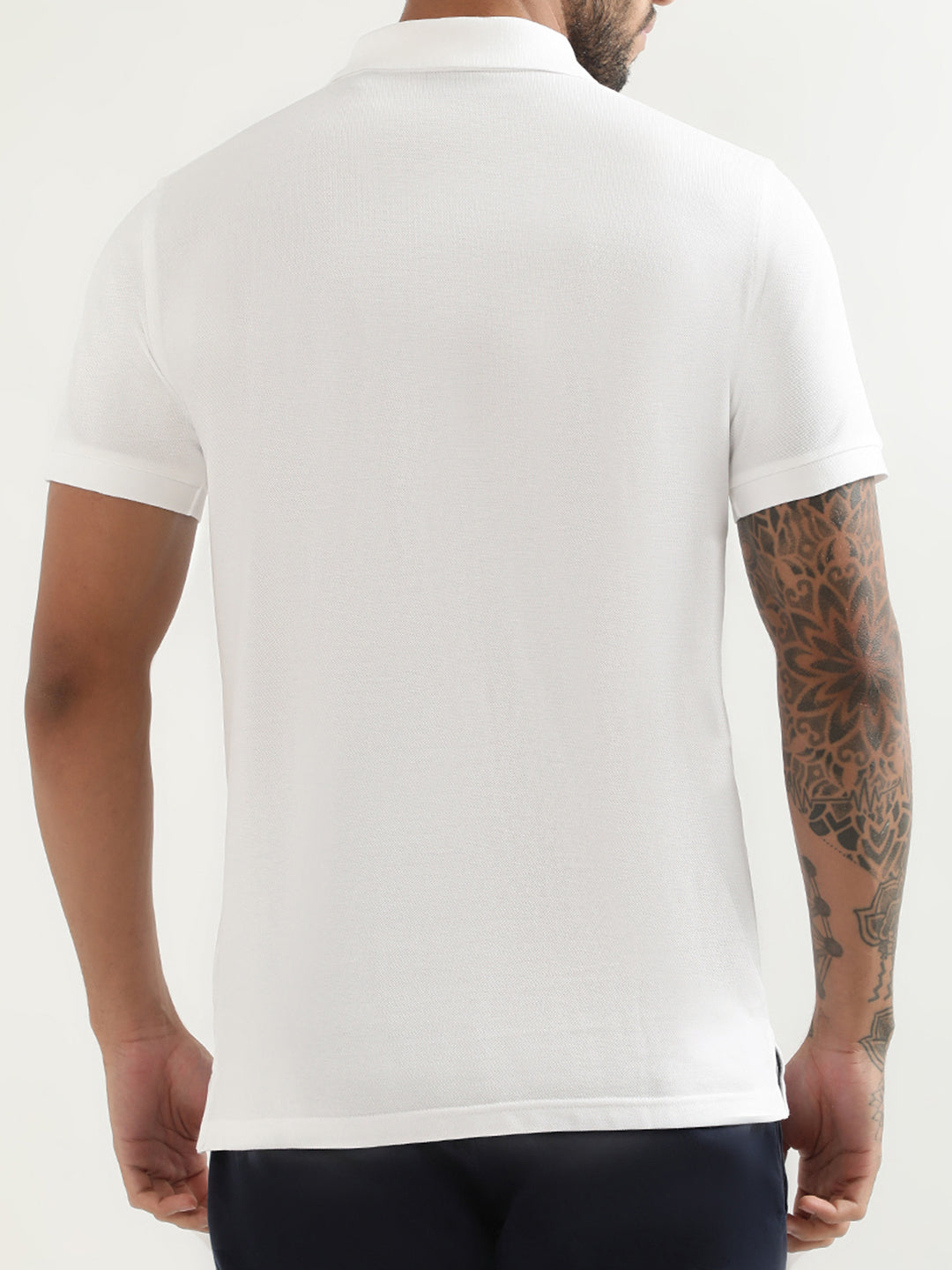 Gant White Logo Regular Fit Polo T-Shirt
