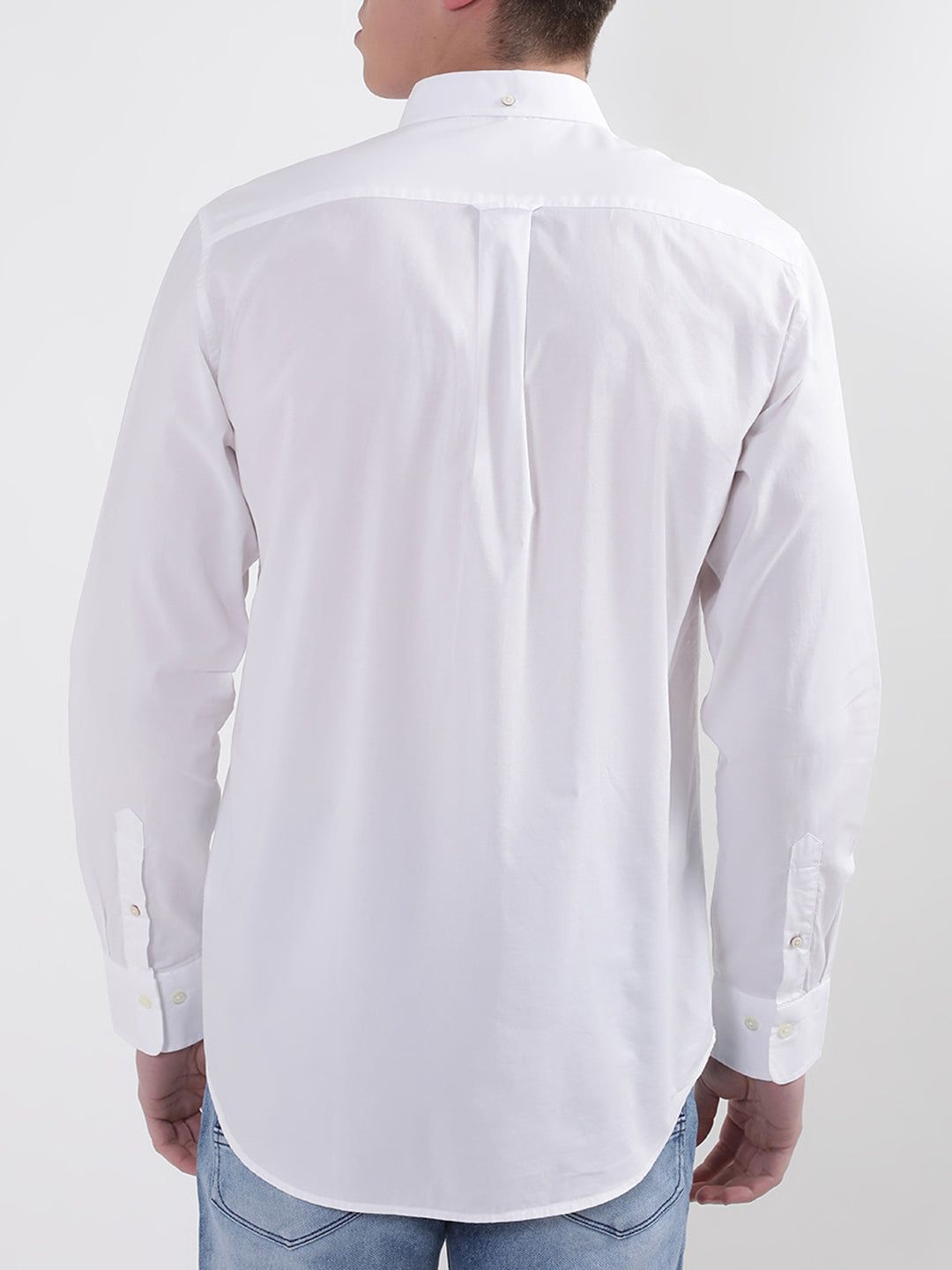 Gant White Broadcloth Regular Fit Shirt