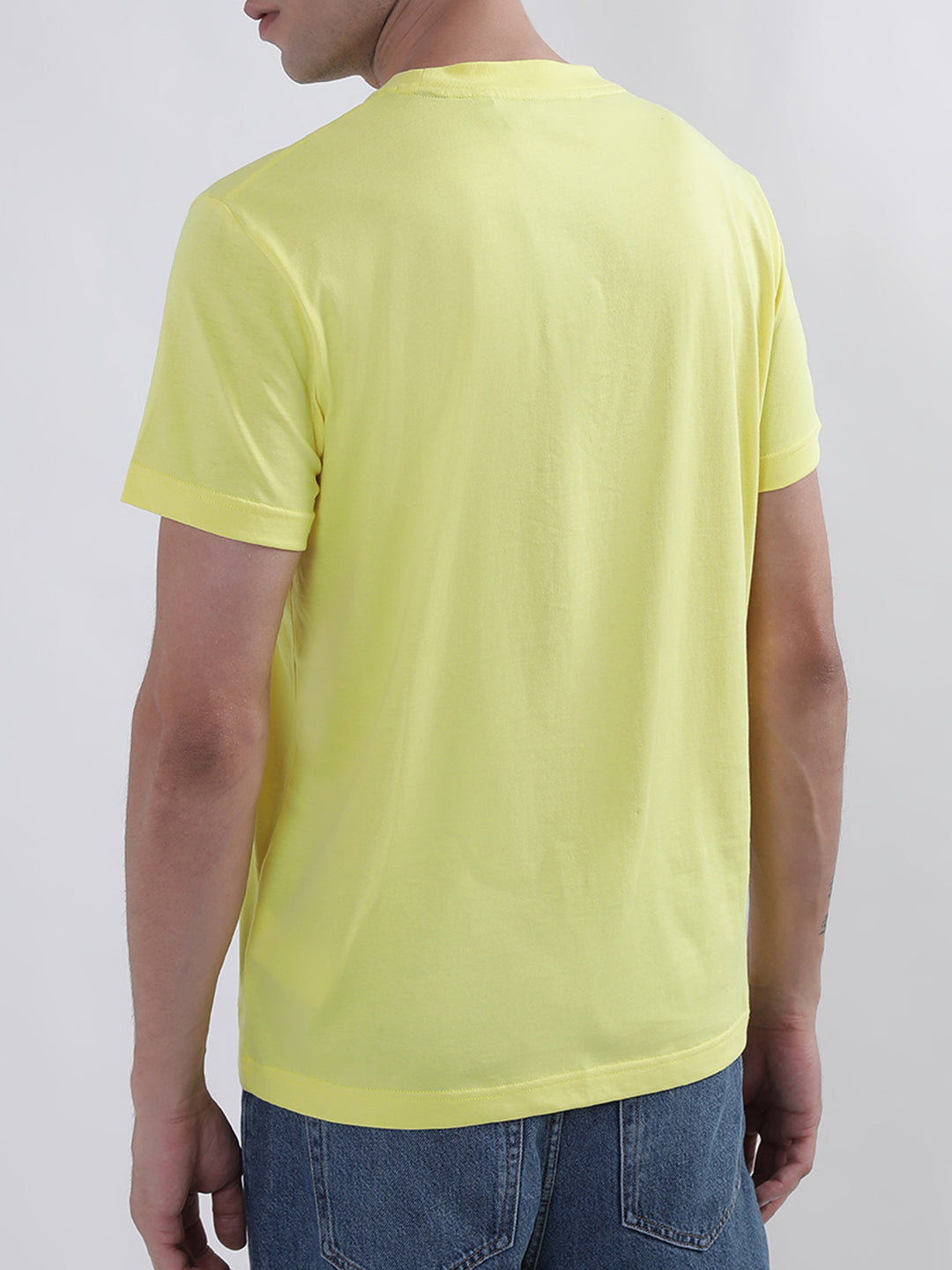 Gant Yellow Logo Regular Fit T-Shirt