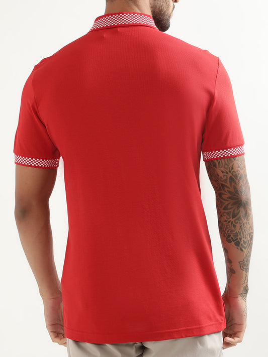 Antony Morato Red Slim Fit Polo T-Shirt