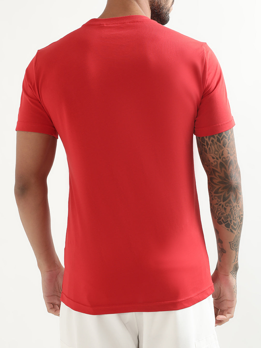 Antony Morato Typography Printed Round Neck Slim Fit Cotton T-shirt