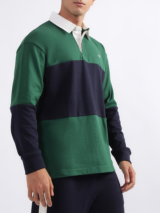 Gant Green & Blue Relaxed Fit Polo T-Shirt