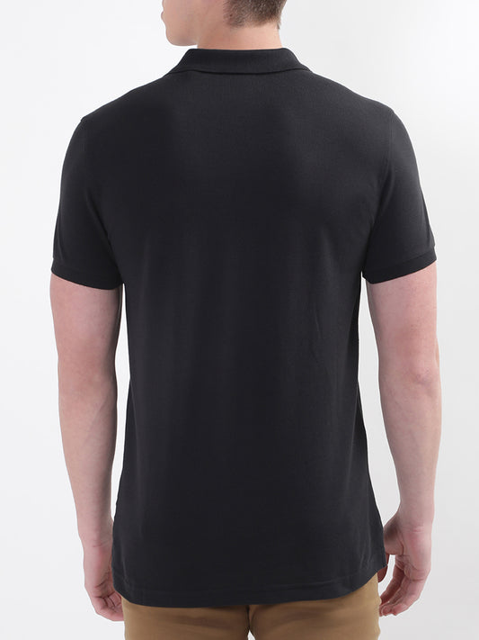 Gant Black Original Slim Fit Pique Polo T-Shirt