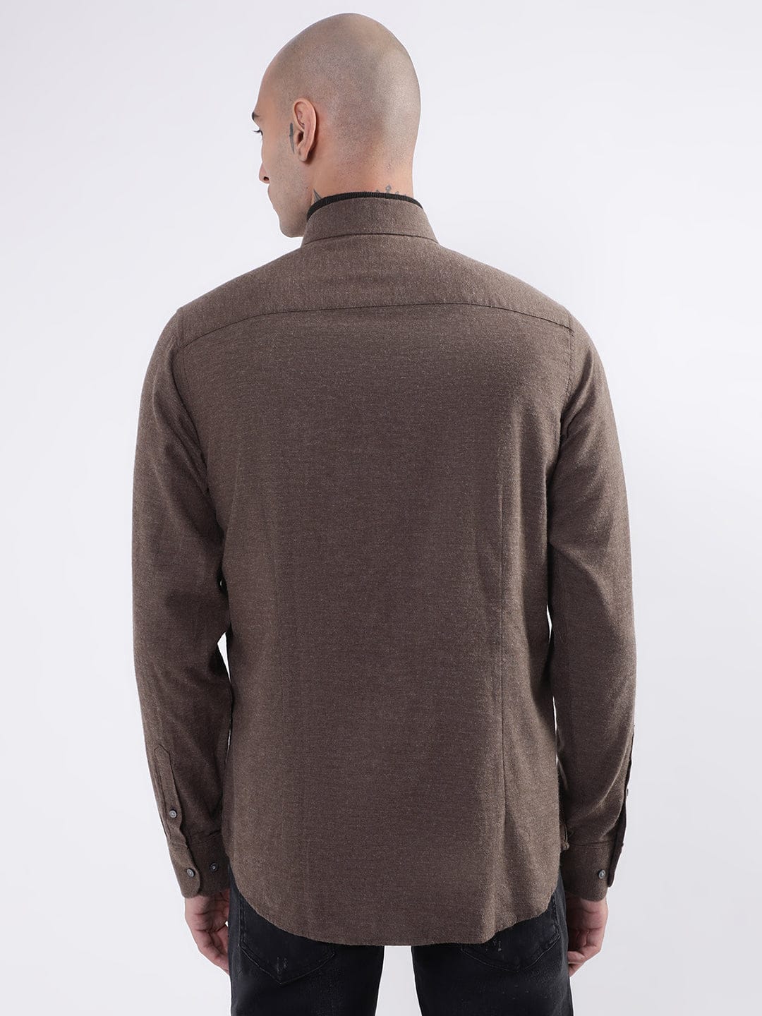 Bruun & Stengade Men Solid Collar Shirt