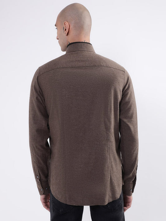 Bruun & Stengade Men Solid Collar Shirt