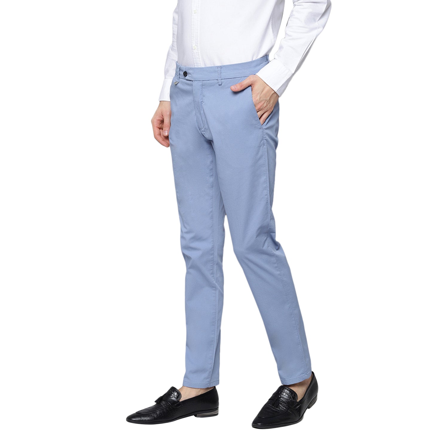 Antony Morato Men Indigo Solid Skinny Fit Trouser