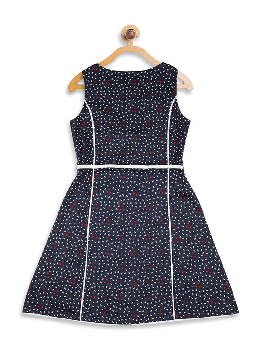 Blue Giraffe Girls Dress