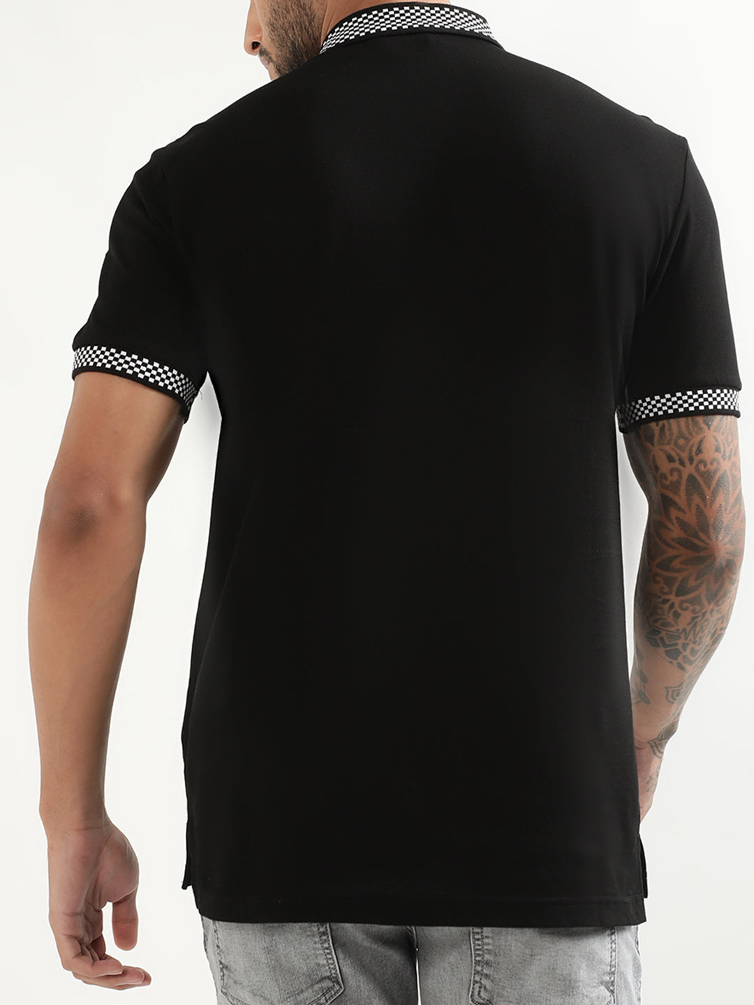 Antony Morato Black Slim Fit Polo T-Shirt