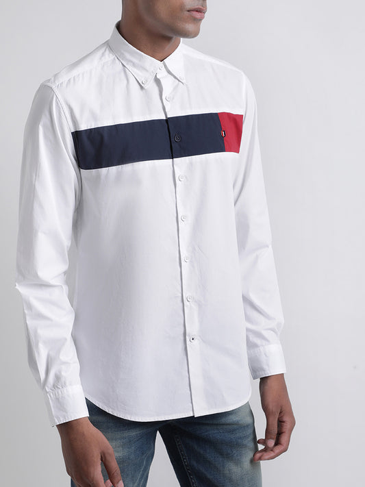 Iconic White Regular Fit Shirt