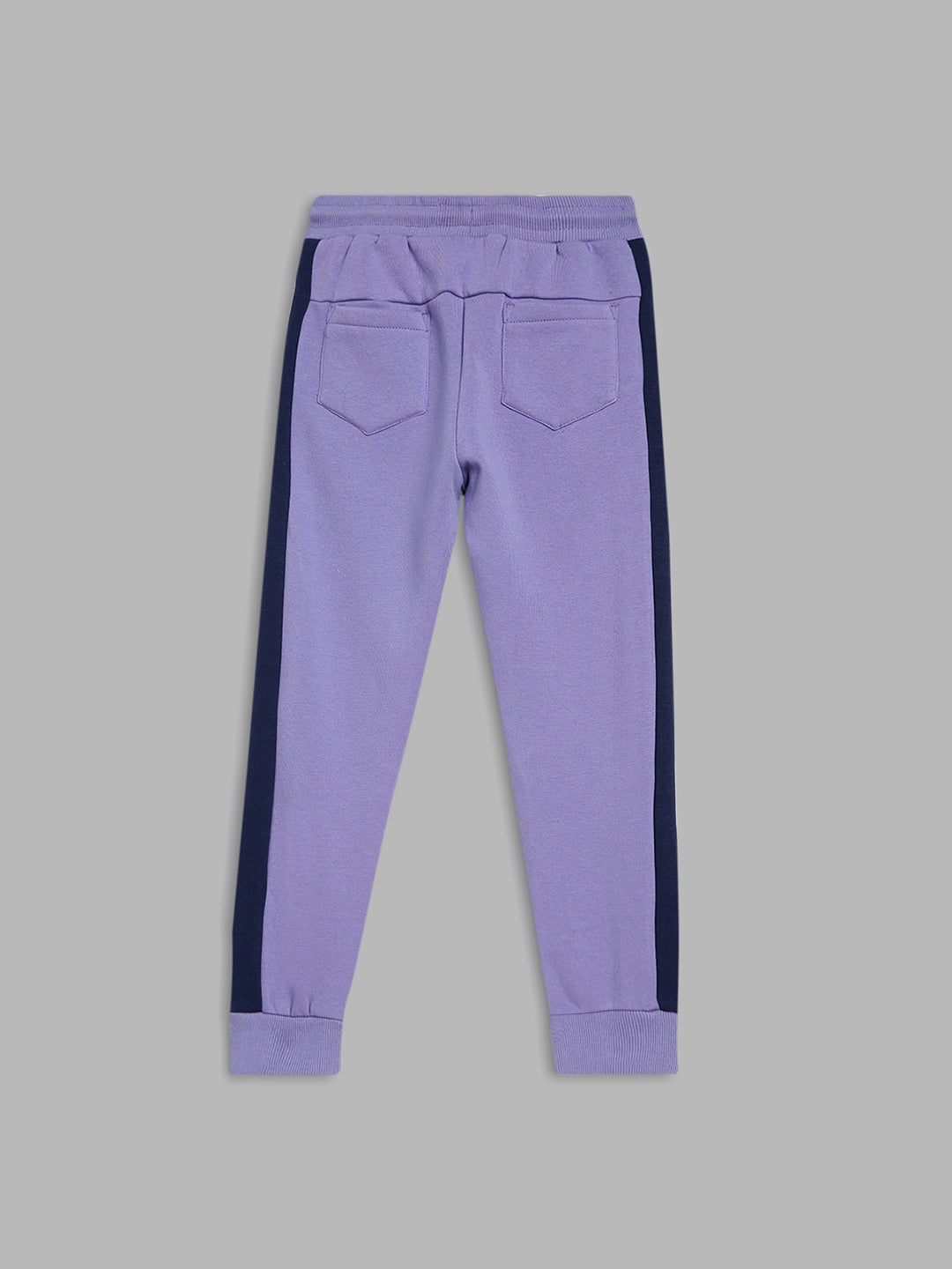 Blue Giraffe Boys Blue Solid Regular Fit Sweatpant