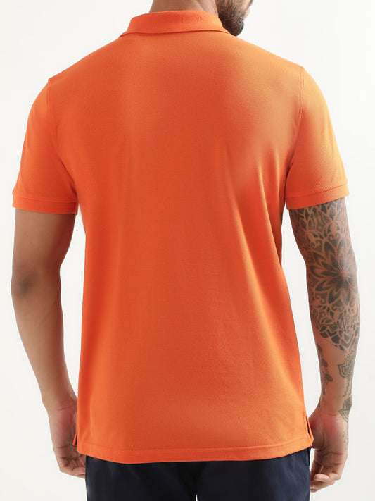 Gant Orange Logo Regular Fit Polo T-Shirt