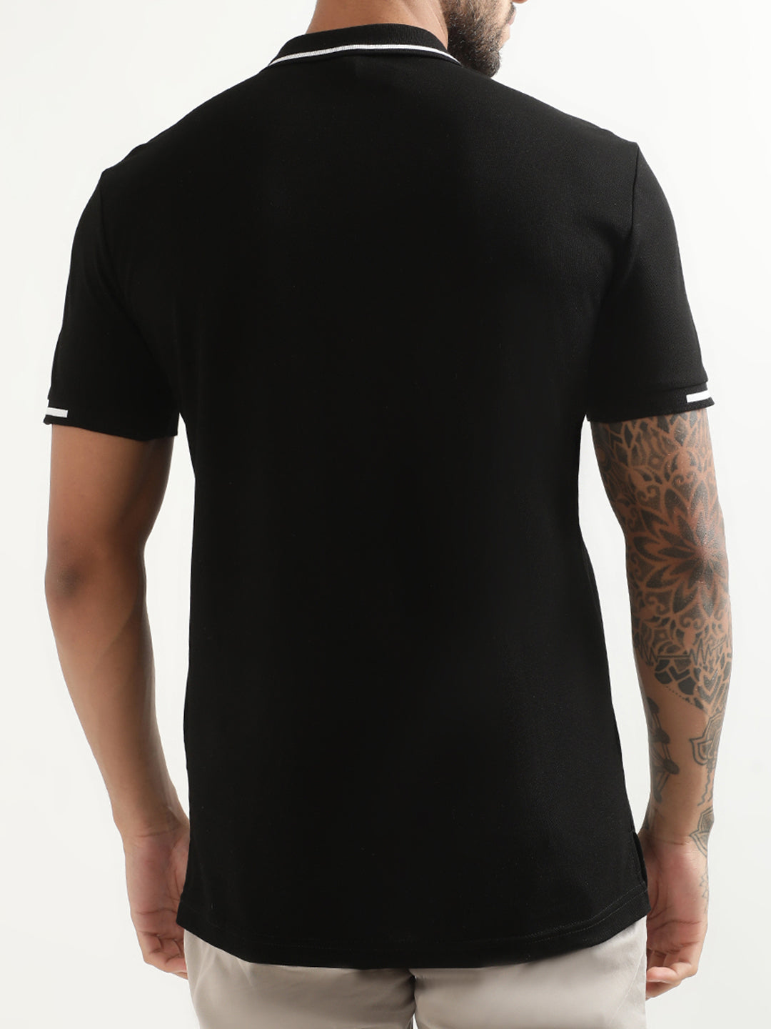 Antony Morato Black Slim Fit Polo T-Shirt