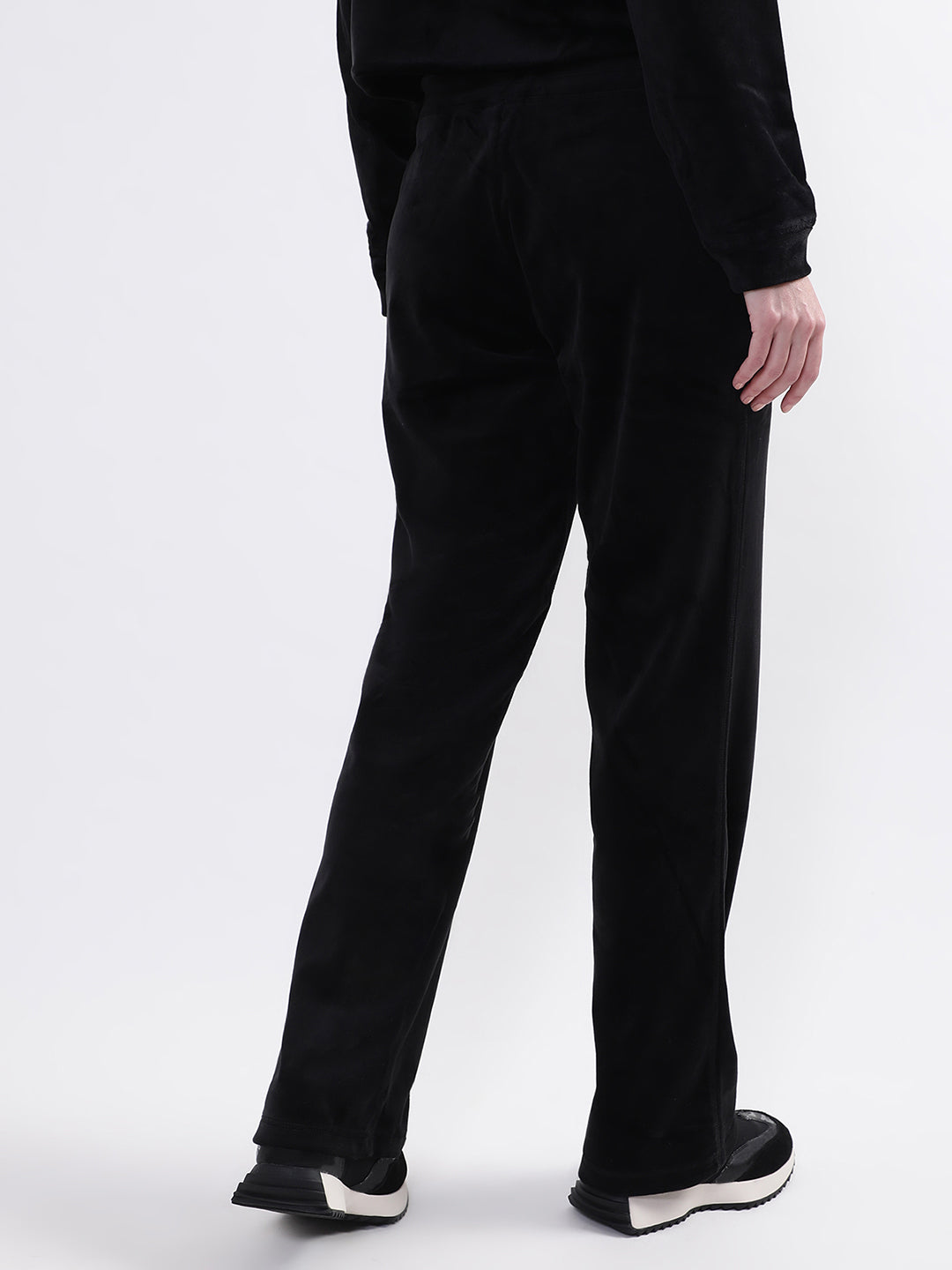 DKNY Women Black Solid Regular Fit Sweatpant