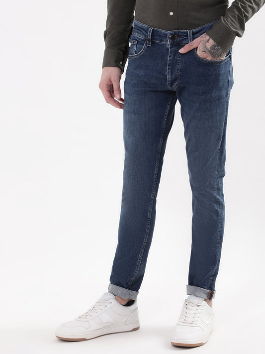 Matinique Men Blue Solid Regular Fit Jeans