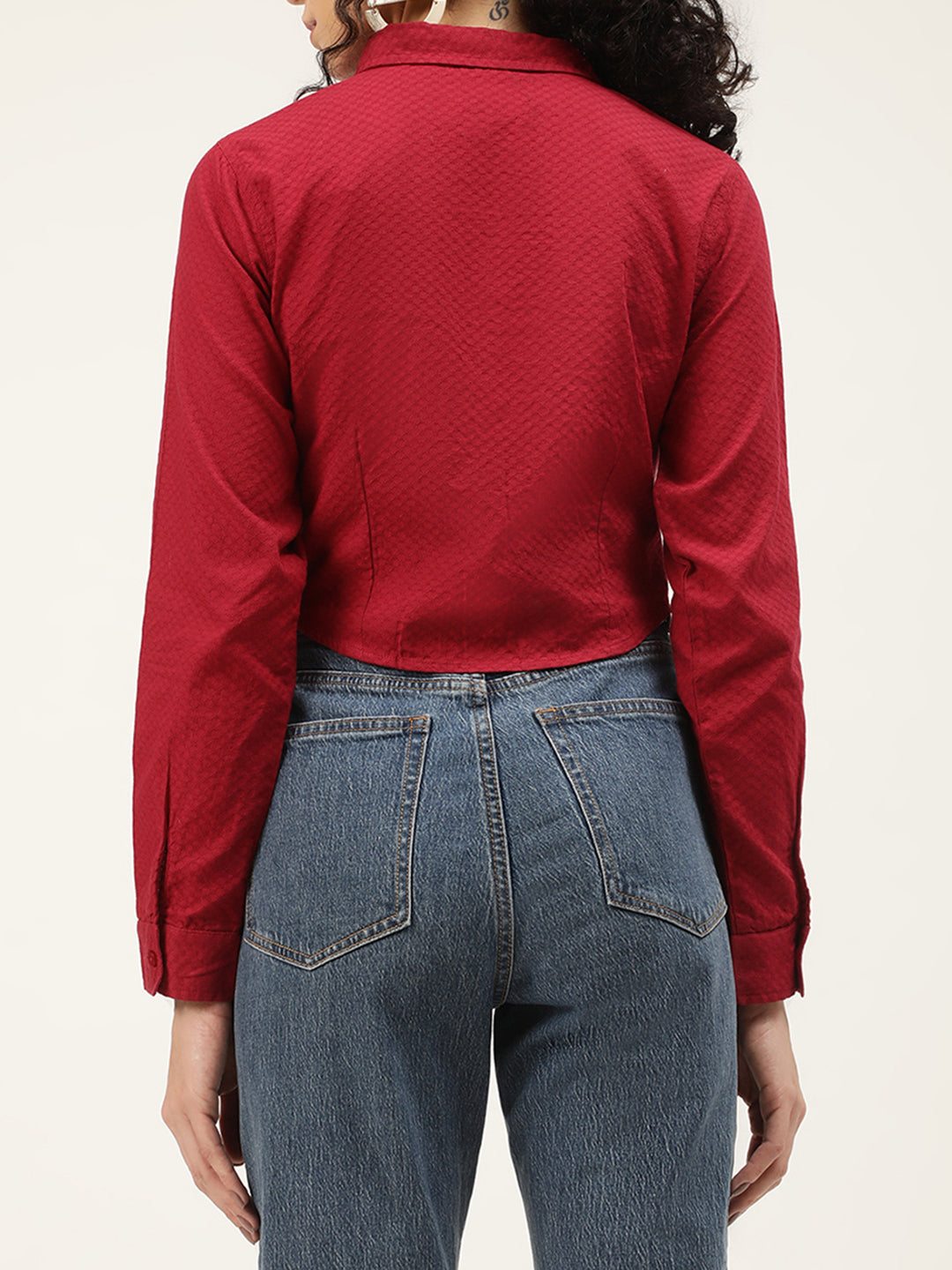 Elle Women Red Solid Top