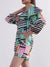 Elle Women Multi Off Shoulder Printed Playsuit