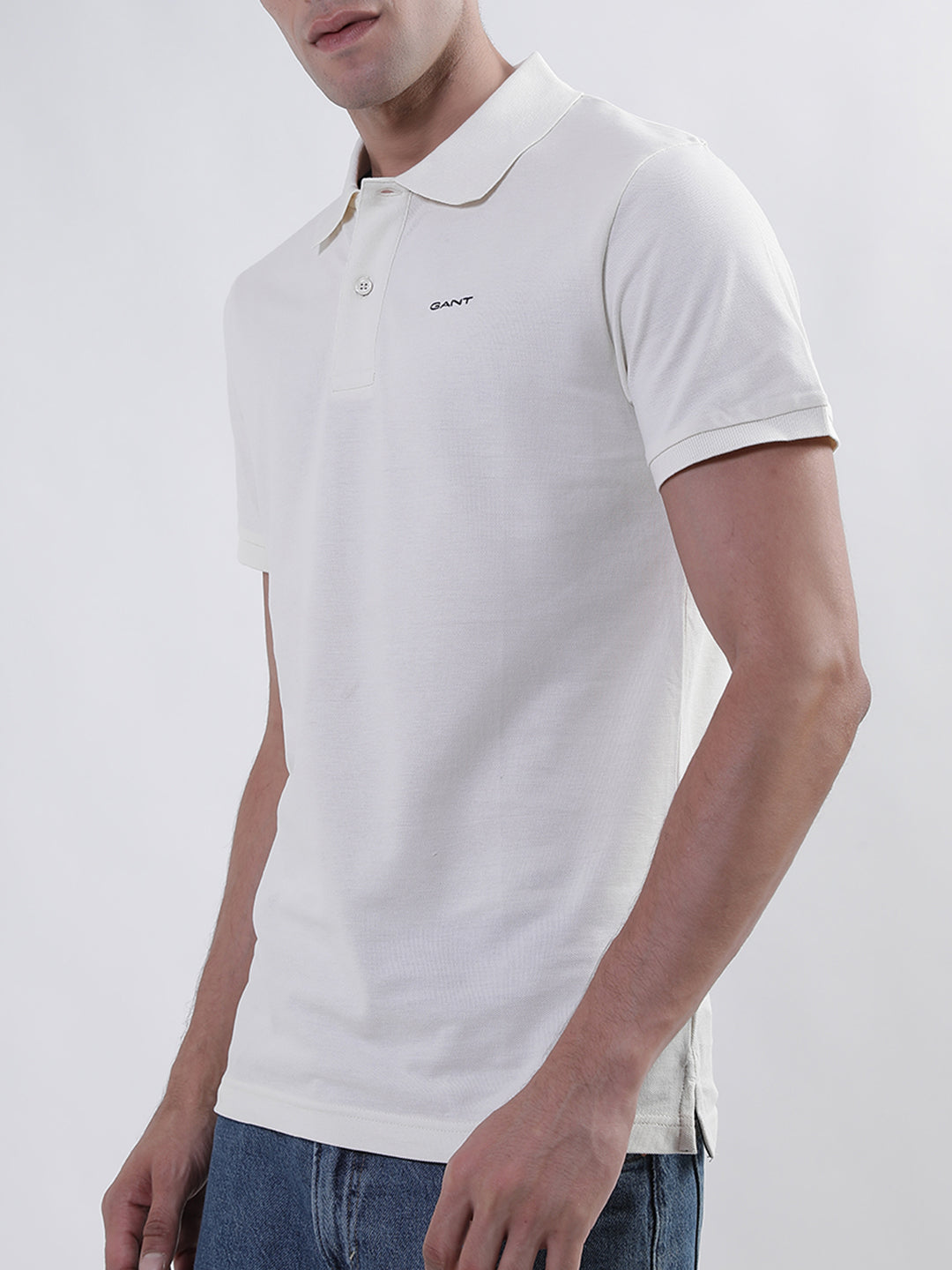 Gant Cream Regular Fit Polo T-Shirt