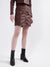 Kendall & Kylie Women Brown Solid Regular Fit Skirt