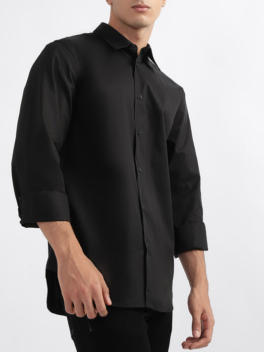 Just Cavalli Black Fashion Slim Fit Shirt