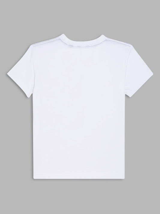 Gant Kids White Logo Regular Fit T-Shirt