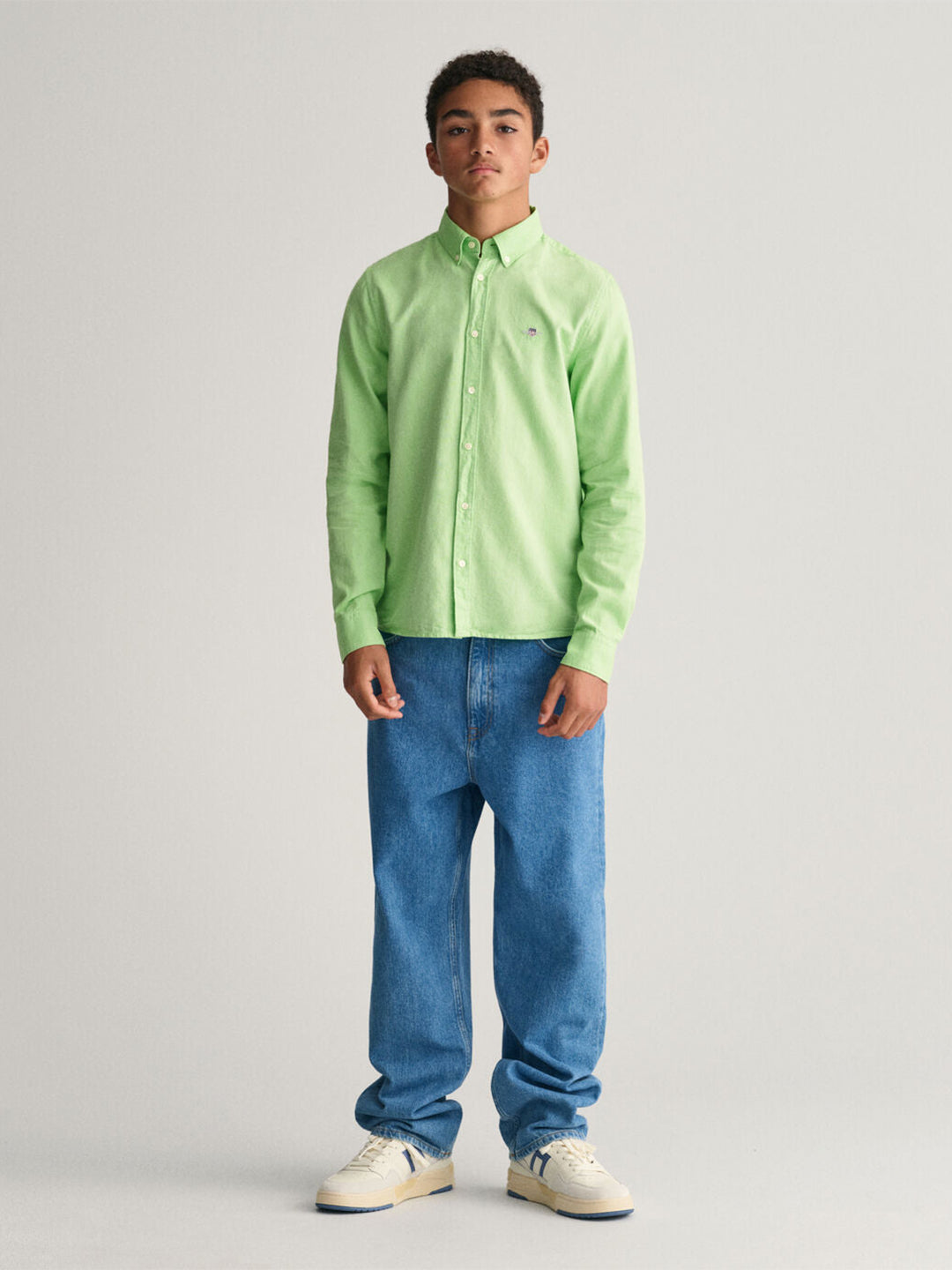 Gant Kids Green Fashion Regular Fit Shirt