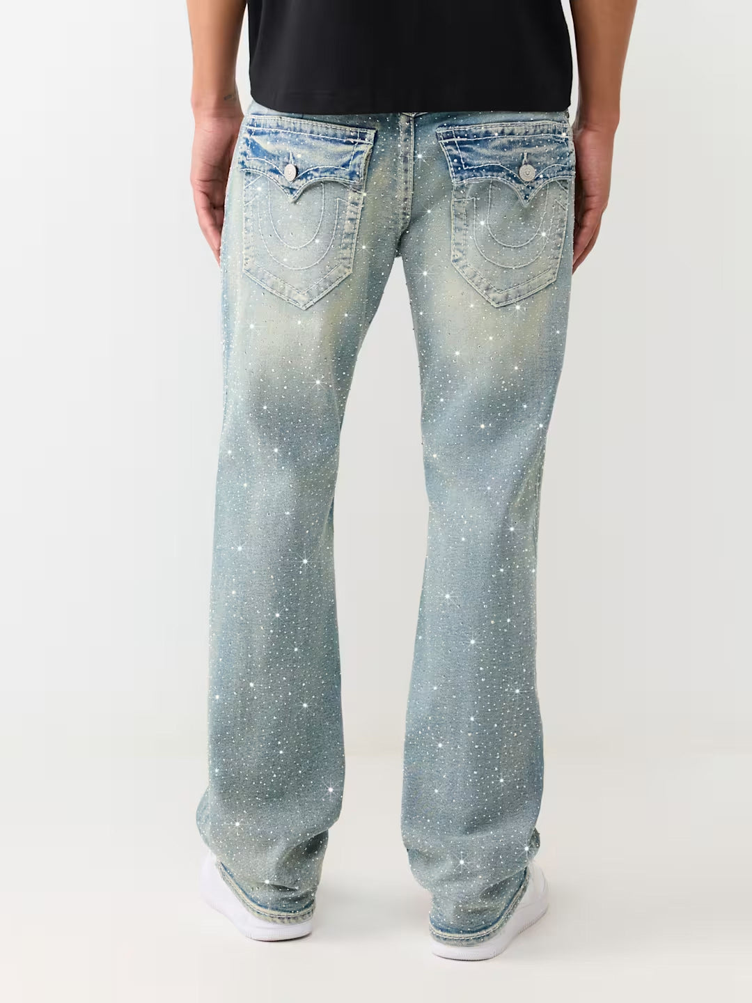 True Religion Men Blue Billy Big T Bootcut Fit Jeans