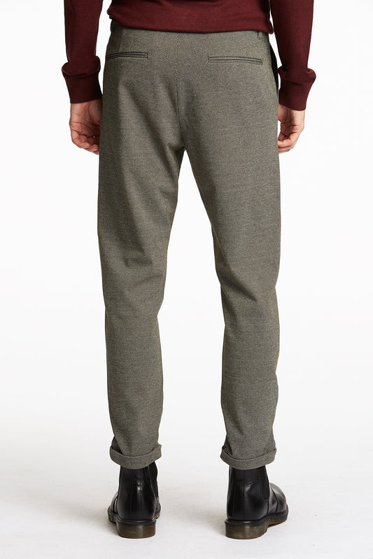 Lindbergh Men Green Printed Slim Fit Trouser