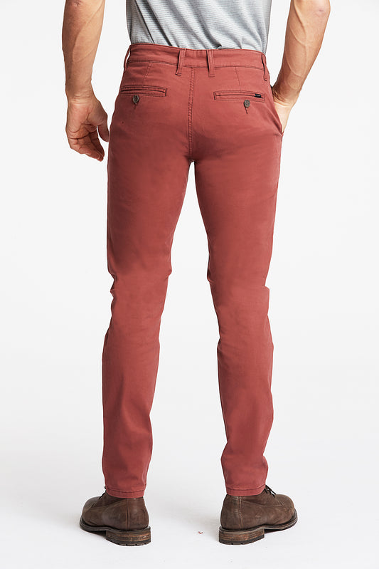 Lindbergh Men Red Solid Slim Fit Trouser