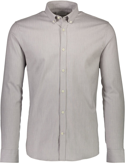 Lindbergh Grey Striped Slim Fit Shirt