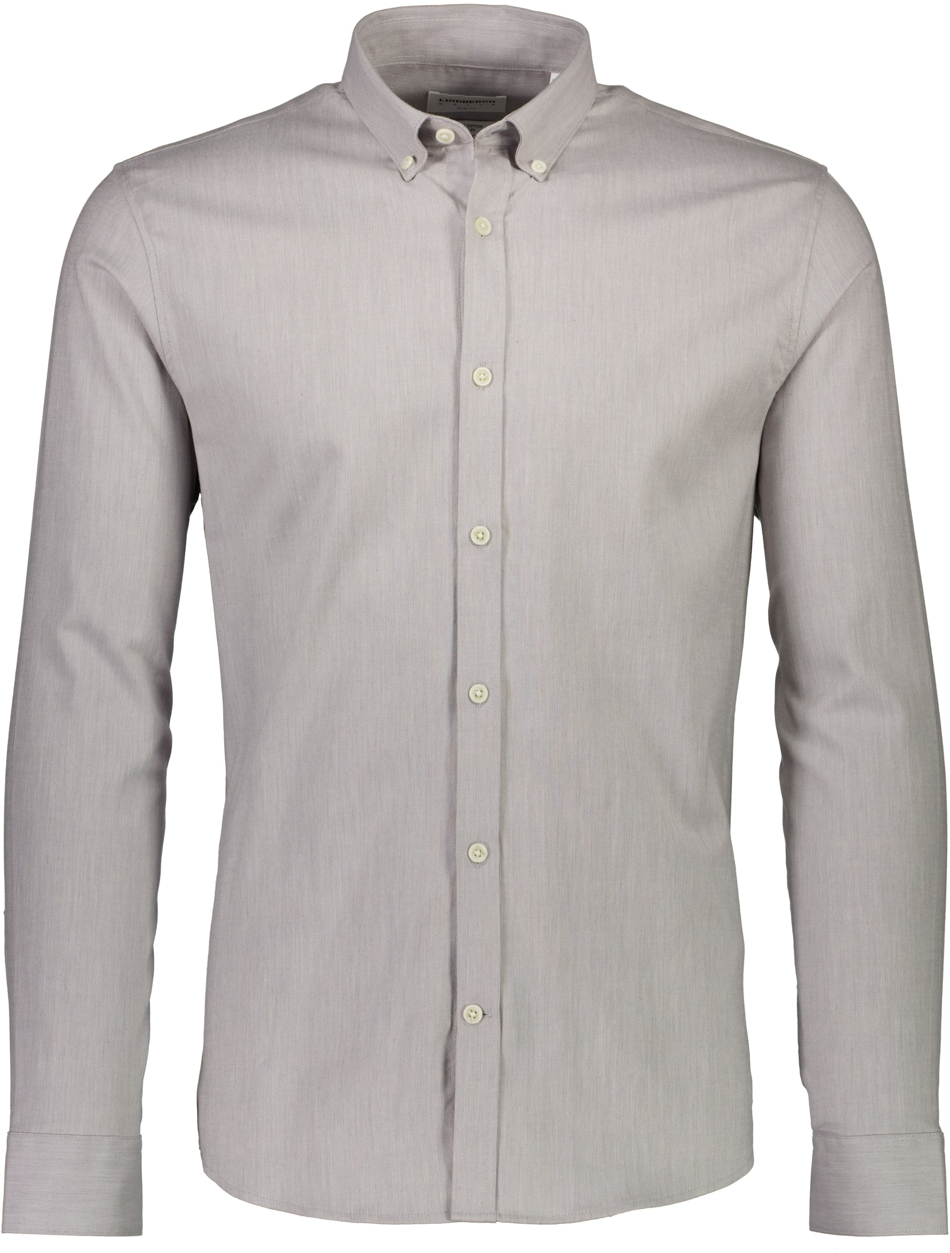 Lindbergh Grey Striped Slim Fit Shirt