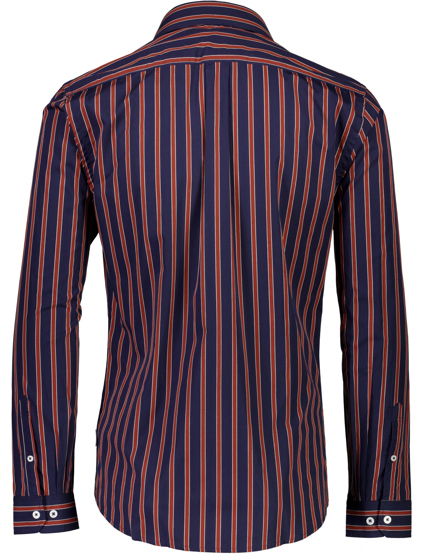 Lindbergh Navy Blue Striped Slim Fit Shirt