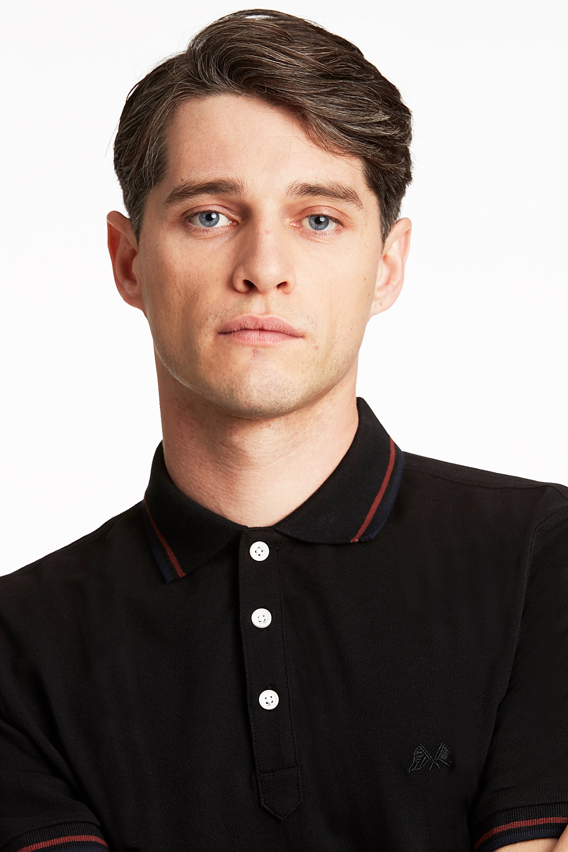 Lindbergh Black Slim Fit Polo T-Shirt
