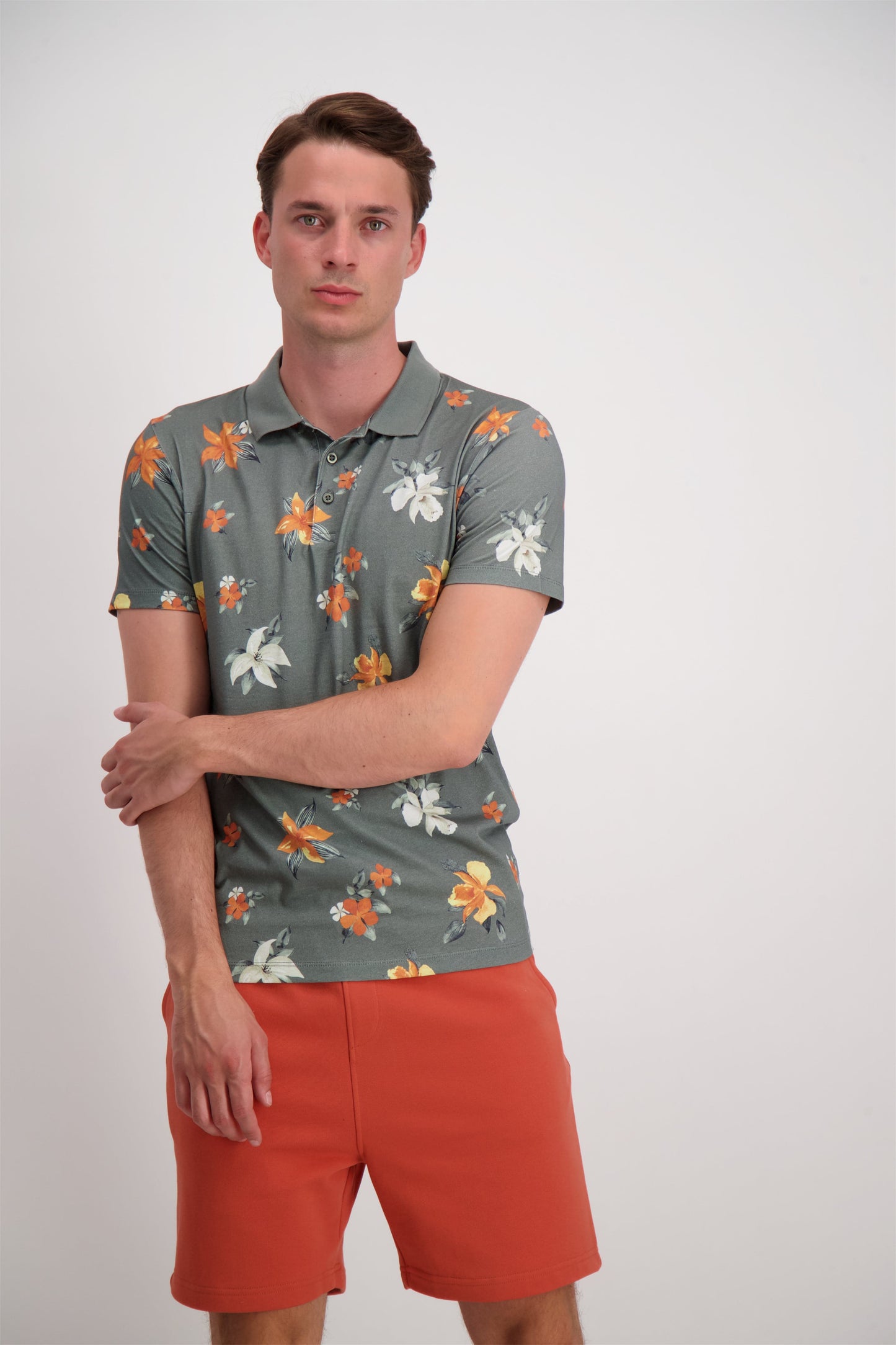 Lindbergh Men Printed Polo Tshirt