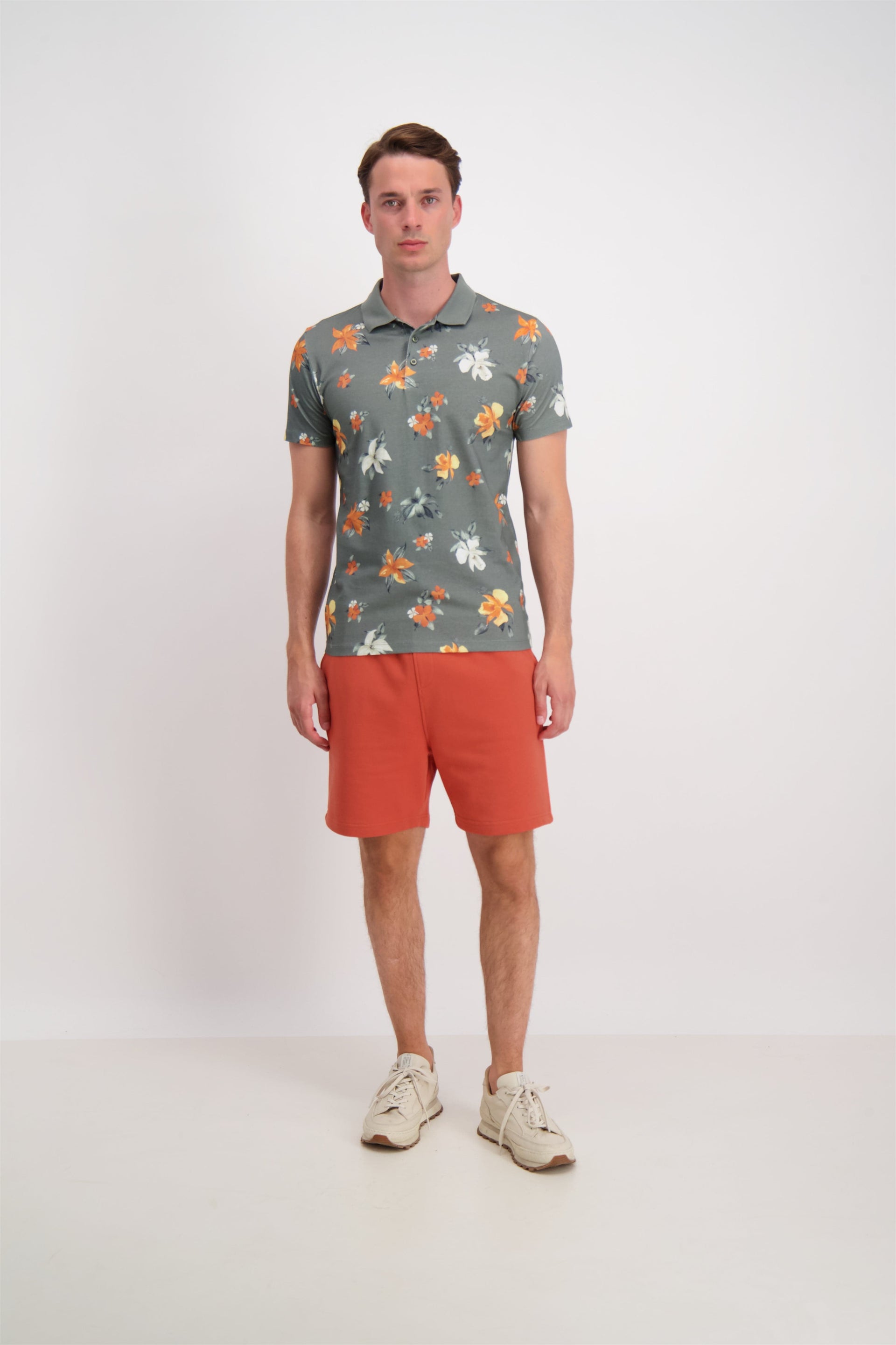 Lindbergh Men Printed Polo Tshirt