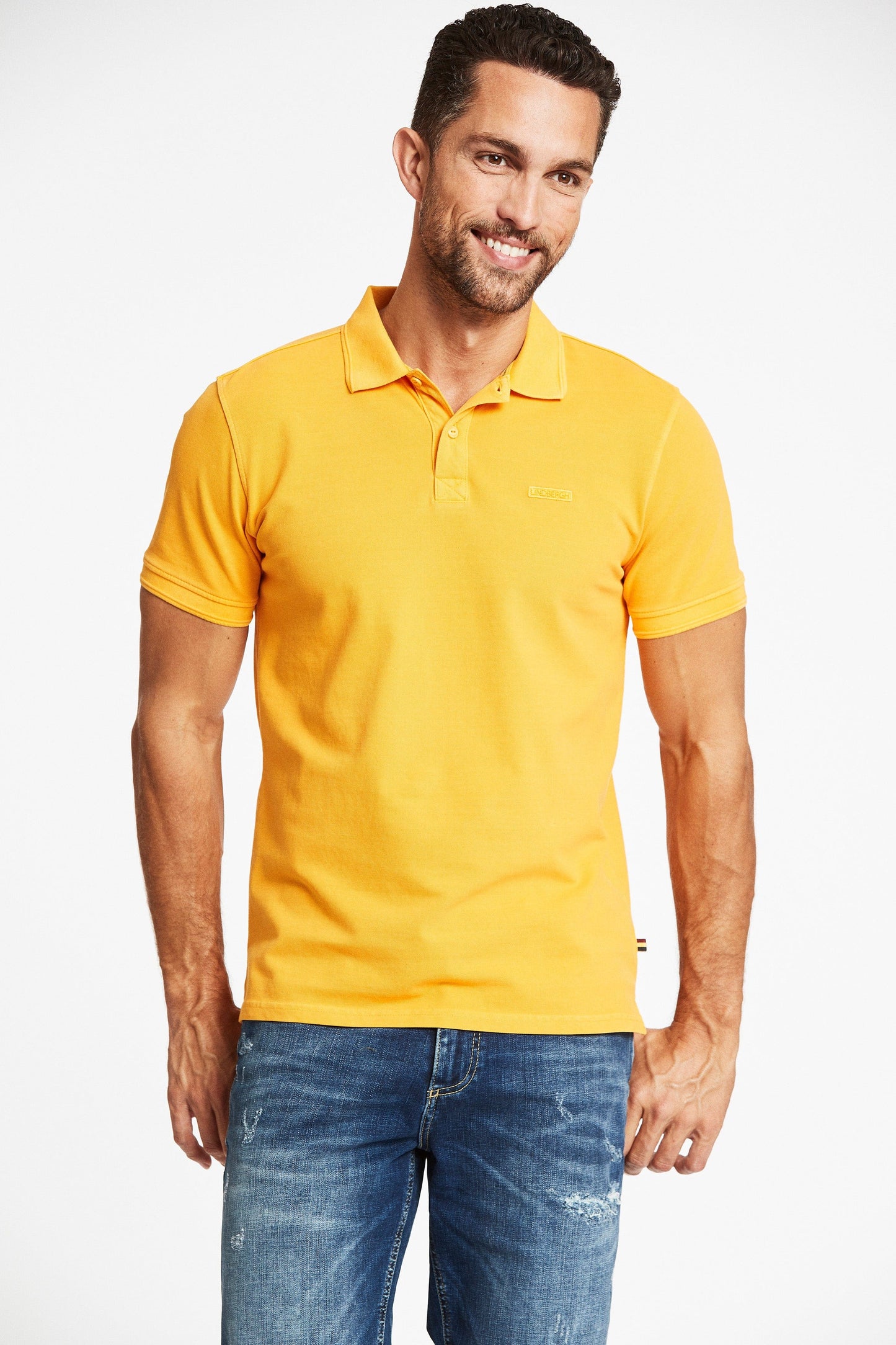 Lindbergh Men Solid Polo Tshirt