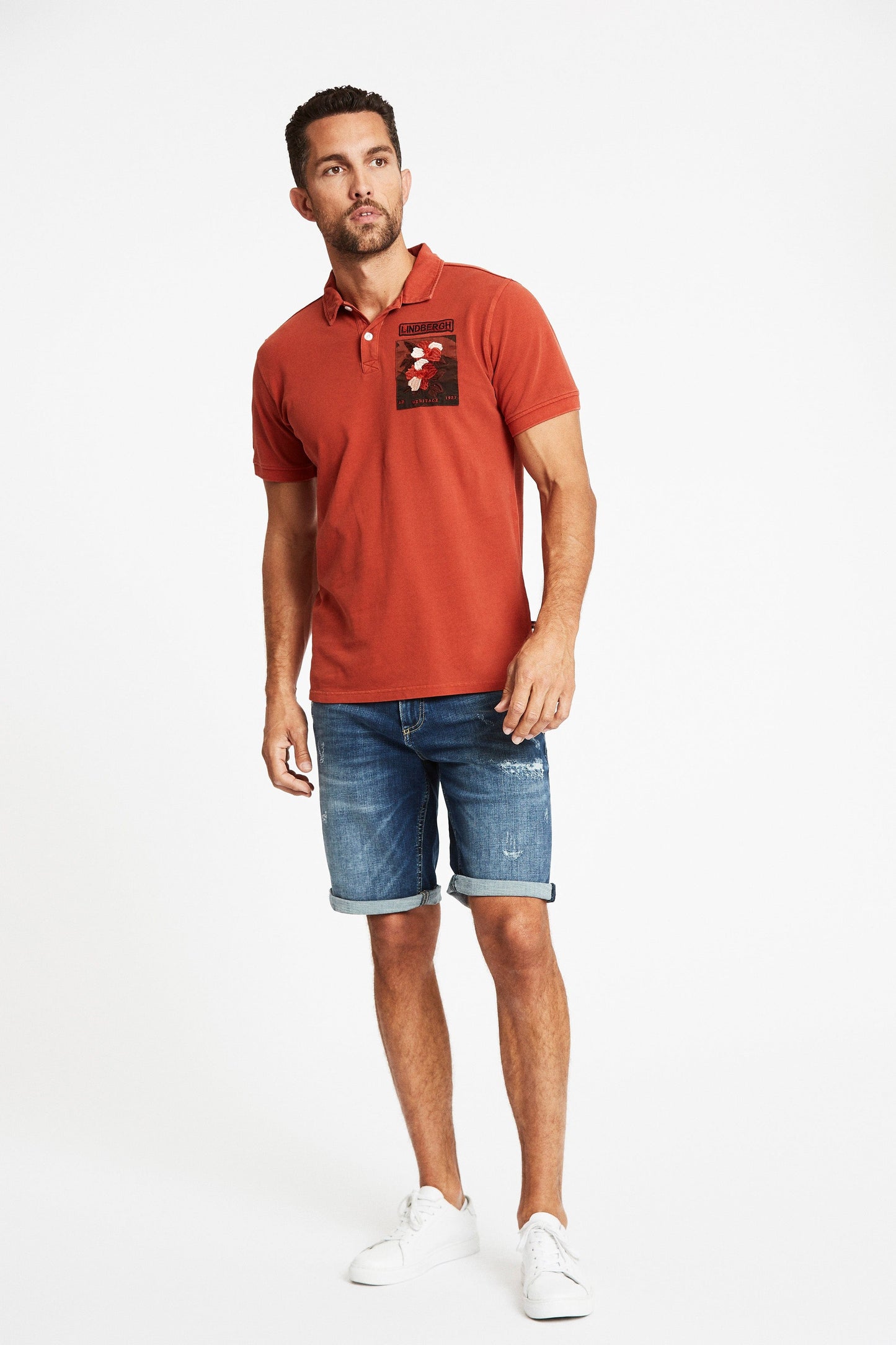 Lindbergh Men Solid Polo Tshirt