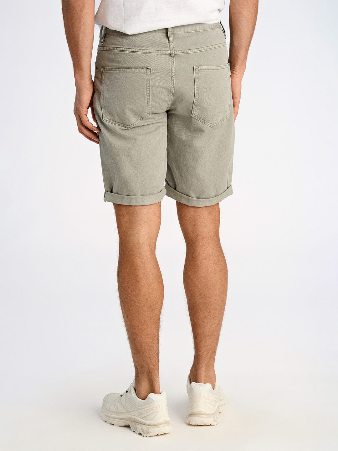 Lindbergh Men Green Slim Fit Solid Shorts