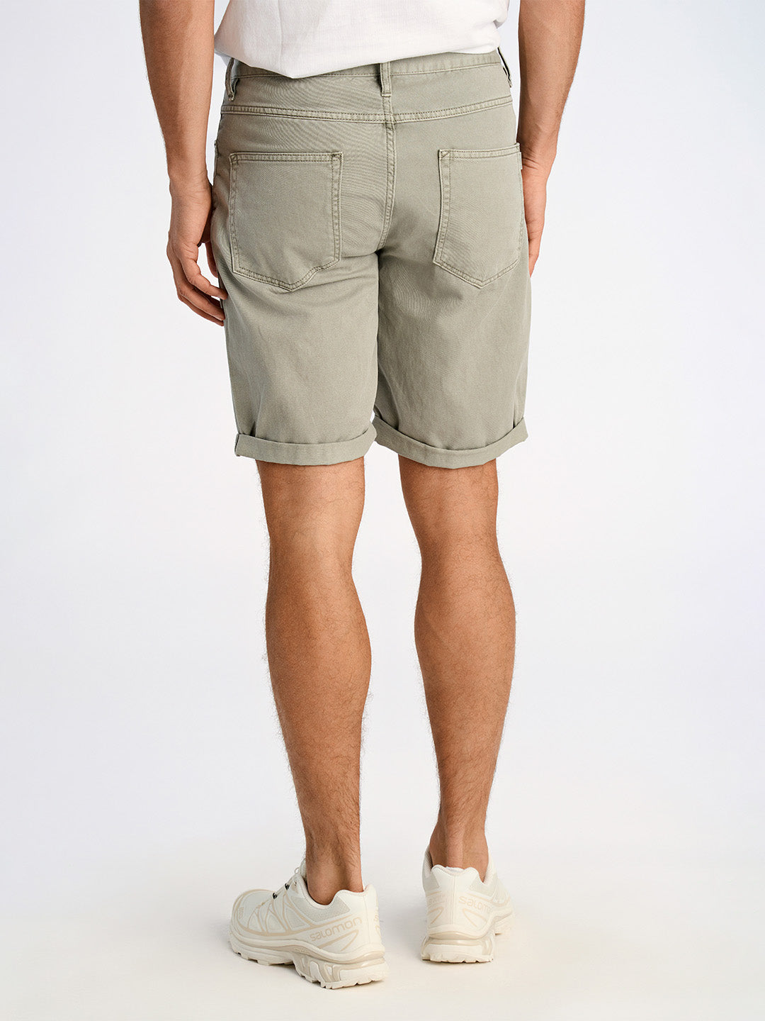 Lindbergh Men Green Slim Fit Solid Shorts