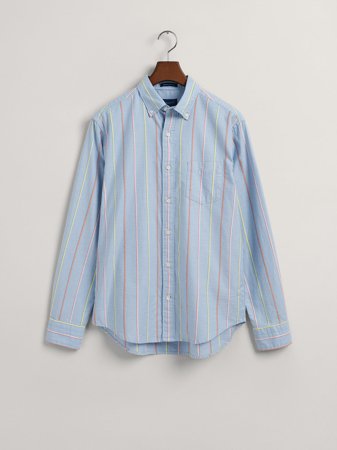 Gant Blue Oxford Striped Regular Fit Shirt